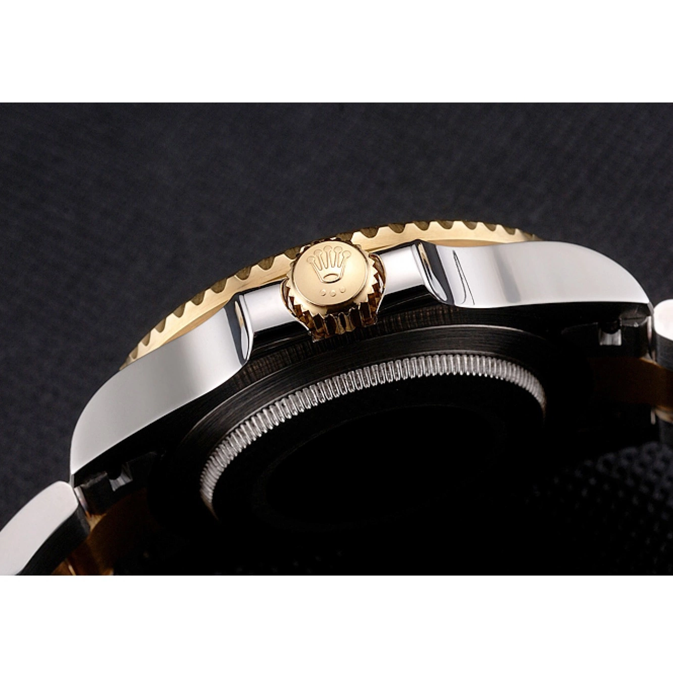 Aaa replica watch Submariner Rolex And Green Bracelet Tone Two Steel Swiss Bezel Dial Gold 0721